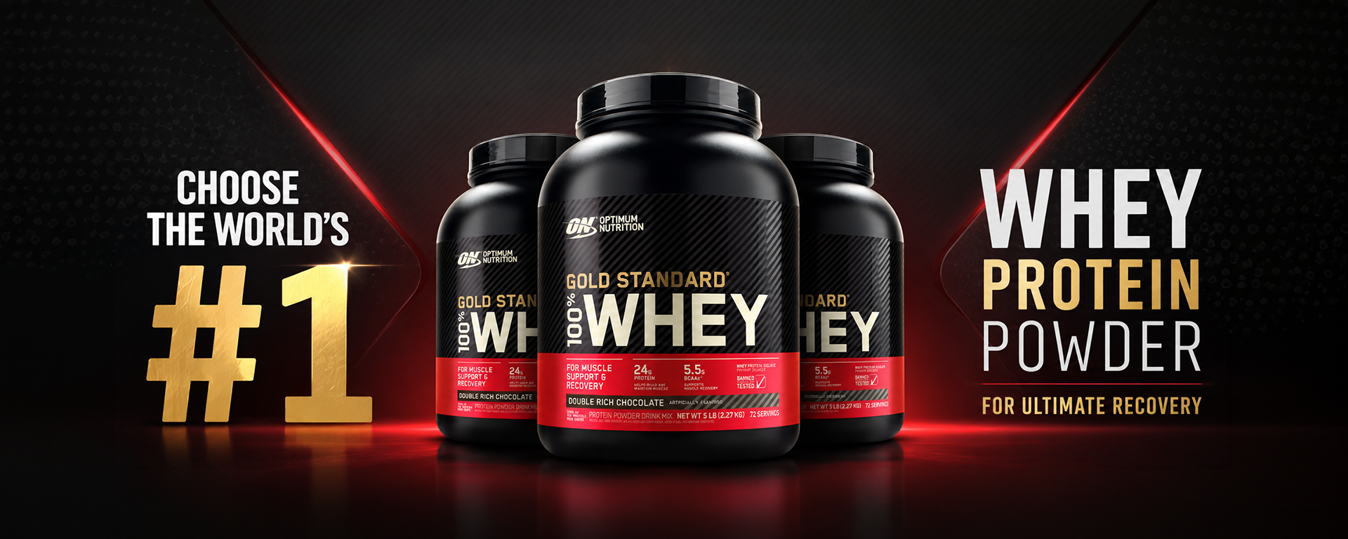 Optimum Nutrition Gold Standard Whey Banner