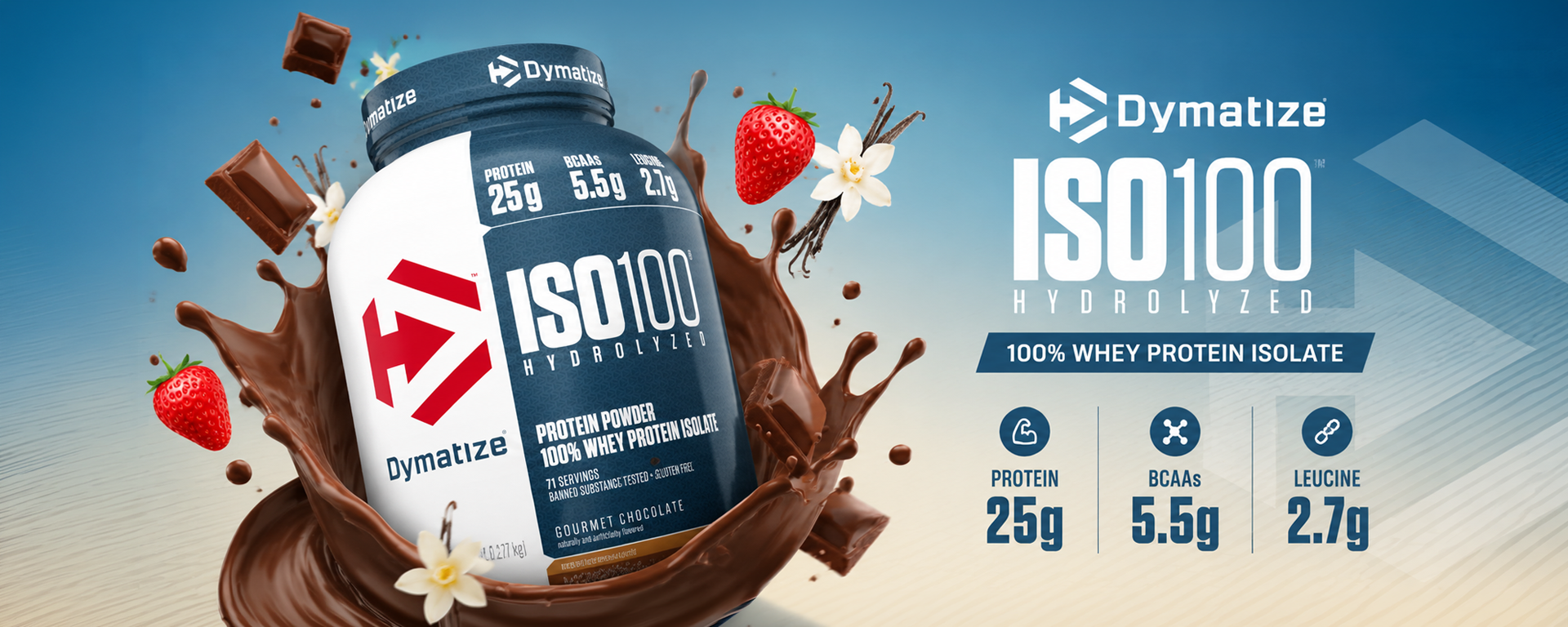 Dymatize ISO100 Hydrolyzed Banner